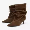 Botas de Moda de Comercio Exterior para Mujer 2026 Nuevo Estilo Tacón de Aguja Moda Europea y Americana Botas de Tacón Alto Transfronterizas Talla Extra Punta Fina Botines para Mujer