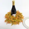 33cm Folhas de Eucalipto Laranja Simuladas Pendente de Porta Pendente de Parede Decoração de Casamento de Outono Festa de Feriado Guirlanda de Mesa