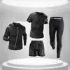Traje de Ropa Deportiva para Fitness Ropa Moldeadora para Hombre Primavera Otoño Invierno Ropa Ajustada Ropa Deportiva Traje de Secado Rápido Ropa de Entrenamiento