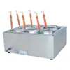 Máquina de cozinhar macarrão elétrico Jieyi 3 compartimentos seis furos fogão de cozimento de farinha panela comercial para cozinhar macarrão tempero para sopa macarrão de mesa fogão de cozimento de macarrão FY-6M-B