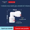 2 pontos 3 pontos conexão rápida cotovelo sem cartão 4 pontos fio interno e externo para tubo de água PE dispensador de água doméstico purificador de água conector acessórios