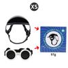 Casco de Motocicleta para Gato, Sombrero Divertido para Perro para Todas las Estaciones, Accesorios para Mascotas, Mini Casco de Motocicleta con Gafas, Paseos al Aire Libre
