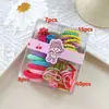 Elásticos Pequenos Amigos do Cabelo de Bebê, Caixa Organizadora de Corda de Cabelo para Meninas, Elásticos Infantis, Mini Presilhas de Cabelo para Meninas, Presilhas de Cabelo Atacado