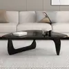 Mesa de centro de cristal, sala de estar, apartamento pequeño, moderno, minimalista, lujo ligero, mesa pequeña, creativa, mesa de centro de moda