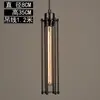 Pendente Gaiola Pequena de Ferro Nostálgico Retrô Lustre Criativo de Edison Antigo Restaurante Balcão de Bar Cafeteria Luminárias