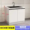 Gabinete de cocina con encimera de pizarra, gabinete doméstico de mármol, gabinete para estufa integrada, gabinete simple y económico para alquiler