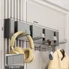 Perchero de pared estilo crema personalizado, no requiere taladro, para entrada de dormitorio y pasillo
