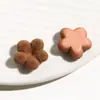 Otoño e Invierno Felpa Flocado Lindo Colorido Flores Flor de Cinco Pétalos Accesorios de Joyería Diadema DIY Pasadores Pendientes Joyería para Mujer