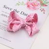 Doce rosa torção arco hairpin menina cocar princesa estilo estrangeiro hairpin diy material sapato flor acessórios