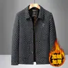 Nueva Ropa de Abrigo para Hombre de Otoño e Invierno de Mediana Edad y Personas Mayores Chaqueta con Solapa con Forro Polar para Calidez Ropa de Abrigo Holgada Estilo Cadre para Papá