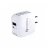 Cargador rápido QC3.0 de un solo puerto USB tipo pan 5v3a carga rápida cabezal de carga universal para teléfono móvil europeo