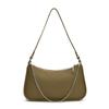 Bolso de hombro informal de color sólido para mujer, estilo coreano, elegante, sencillo, con cadena, combinable con todo, venta al por mayor transfronteriza