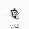Estilo Retro Sexy Americano Joias de Liga Escura Corpo Humano Osso Cruz Caveira Halloween Joias para Nail Art