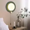 Lámpara de Pared Minimalista Moderna Lámpara de Pared para Dormitorio Mesita de Noche Estilo Nórdico Sala de Estar Pared de Fondo de TV Escaleras Pasillo Corredor Lámpara de Pared
