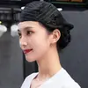 Gorro de chef de hotel, gorra de trabajo para camarero, sombrero unisex para tiendas de pasteles y té de leche, boina para cocina y catering con logotipo impreso