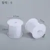 Carrete de Plástico Transparente, Bobina Enrolladora de Rueda en Forma de I, Eje Enrollador Pequeño para Enrollar Cable de Níquel-Cromo, Eje en Forma de I