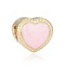 Cuentas Sueltas de Colores con Forma de Corazón Transfronterizas para DIY Charms de Collar Color Caramelo Accesorios de Pulsera con Forma de Corazón Regalo de San Valentín Hecho a Mano
