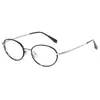 6250 Marco ovalado suave y literario, marco de titanio ultraligero, modelo para mujer, apto para miopía, se puede equipar con lentes graduados, gafas de alta gama