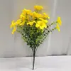 Eucalipto Transfronterizo, Hierba de Primavera, Violeta, Camelia, Gloria de la Mañana, Lavanda Flores Artificiales de Plástico para Decoración de Macizos de Flores y Adornos de Interior