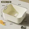 Cesta Drenante Grande para Cocina, Fregadero Multifuncional, Recipiente para Lavar Verduras de Grado Alimenticio, Cubeta para Lavar Platos Doméstica, Recipiente para Verduras y Frutas
