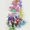 Fábrica de Origen de Broches Giratorios de Figura de Ocho, Galvanizados en Tres Colores, Opcional con Esmalte Sellado, Paquete de 50 Llaveros para Joyería de Aleación de Zinc