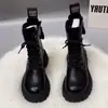 Botas Martin de moda para mujer, nueva colección Otoño/Invierno 2026, estilo británico, modernas y versátiles, con suela gruesa, elegantes y forradas para abrigar, botines para mujer