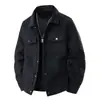 Jaqueta Masculina Retro Japonesa de Outono e Primavera com Gola Reversível, Roupa de Trabalho, Jaqueta da Moda, Nova, Casual, Solta, Moderna, Versátil, Top, Outer