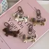 Chaveiro de Pelúcia Fofo Estilo Japonês Desenho Animado Cachorro Dachshund Chaveiro de Pelúcia Fofo Pingente Venda por Atacado