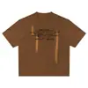 Roupas Masculinas Beijie 2026 Verão Nova Camiseta Retro de Manga Curta com Estampa de Letras Unissex Solta de Meia-Manga Camiseta Básica