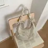 Nuevo Estilo Primavera y Verano Estilo Mori Fresco y Sencillo Bolso Plegado Nube para Mujer, Estilo Coreano Ins Energético y Femenino Bolso de Hombro
