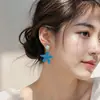 Pendientes de Borla de Estrella de Mar Estilo Resort Costero Aguja de Plata para Mujer, Pendientes Bonitos de Dopamina Únicos y Elegantes