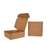 Cajas de Avión Personalizadas Color Piel de Vaca con Impresión a Color por Ambos Lados y Cajas de Papel Espesado para Empaque de Ropa, Cajas de Avión Hechas a Medida en Lotes Pequeños