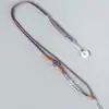 DIY corda de pingente de fivela de segurança de jade simples tecida à mão corda de colar de comprimento ajustável cordão de joia atacado