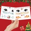 Pegatinas Navideñas Nuevas Transfronterizas Maquillaje Facial para Escenario Infantil Pegatinas Faciales Escenario de Fiesta Performance Tatuajes Lavables