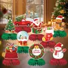 Nuevos artículos para fiestas temáticas de Amazon, decoraciones de panal de abeja de Navidad para mesa, fabricante de decoraciones para fiestas navideñas