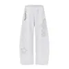 Pantalones Anchos de Trabajo Pesado Estilo Retro Americano con Pedrería para Hombres y Mujeres, Novedad Primavera 2026, Sueltos Versátiles Casuales