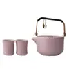 Tetera de Cerámica Morada de Una Olla Dos Tazas Gran Capacidad Separación de Agua y Té Set de Té Kung Fu Tetera de Gama Alta Taza de Té