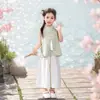 Nuevo Conjunto Hanfu de Estilo Chino para Niños, Nuevo Modelo Verano 2026, Ropa Diaria de Estilo Nacional, Traje Tang para Niñas, Atuendo de Desempeño para el Día del Niño