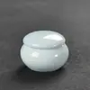 Boca de Pote de Rouge Engrossada Engarrafamento Jarra de Porcelana Hanfu Jarra Selada Cerâmica Pequenos Adereços Caixa de Rouge em Pó Fragrante Mini Portátil