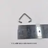 Anillo Conector Hebilla Triángulo Abierto de Acero Inoxidable Llavero Bolso Joyería DIY Accesorios Decorativos Anillo Triangular Anillo de Hierro
