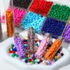Cuentas de Rueda de Color Caramelo Acrílicas, Cuentas Sueltas, Cuentas de Ábaco, Cuentas Espaciadoras, Accesorios para Cadena de Teléfono con Cuentas Hecho a Mano para Bricolaje