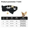 Colar Gargantilha com Pingente de Pônei de Ano Novo com Laço, Múltiplas Opções de Cor, Personalizável com Gravação, Fivela de Segurança para Cães Pequenos