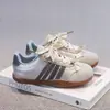 Zapatillas de Entrenamiento Alemanas Estilo Ballet para Niñas 2026 Primavera Nuevas Estilo Coreano Moño Zapatillas de Entrenamiento Alemanas Deportivas Versátiles de Moda
