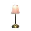 Lámpara de Mesa Transfronteriza Barra Escritorio Mesita de Noche Regulable Tela Plisada Metal Lámpara de Atmósfera de Lujo Ligero Tipo-C Nórdico