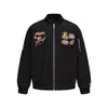 Chaqueta de Béisbol con Estampado de Letras y Insignia Estilo High Street Americano para Hombres y Mujeres 2026 Holgada Versátil Chaqueta Acolchada para Parejas