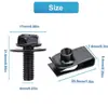 Tornillos para Carrocería M6, Tuercas en U, Clips, Cubierta del Motor, Protector Inferior, Salpicadera, Parachoques, Tornillos para Revestimiento de Salpicadera