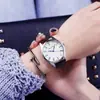 Relógio de Cinto Estilo Coreano com Números Romanos, Relógio de Quartzo à Prova d'Água da Moda para Homens e Mulheres, Adequado para Estudantes e Casais, com Mostrador Grande