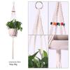 Vaso de flores transfronteiriço Net Bolsa Planta Pendurado Vaso de flores Feito à mão DIY Tecido Cesta suspensa Net Bolsa Decoração interna Cesta suspensa