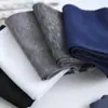 Meias masculinas 14G de algodão mercerizado fino no tubo pé-de-meia cor sólida resistentes ao desgaste anti-desbotamento meias masculinas business casual