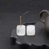 Suporte Quadrado para Incenso de Pedra Ágata Cristal Roxo Rosa Branco Base para Incenso Pedra de Aromaterapia de Cristal Inserto para Incenso Móveis para Casa